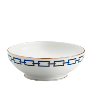 Ginori Catene Blue Salad Bowl - 10.4"